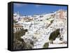 Town of Fira, Santorini Island, Cyclades, Greek Islands, Greece, Europe-Richard Cummins-Framed Stretched Canvas