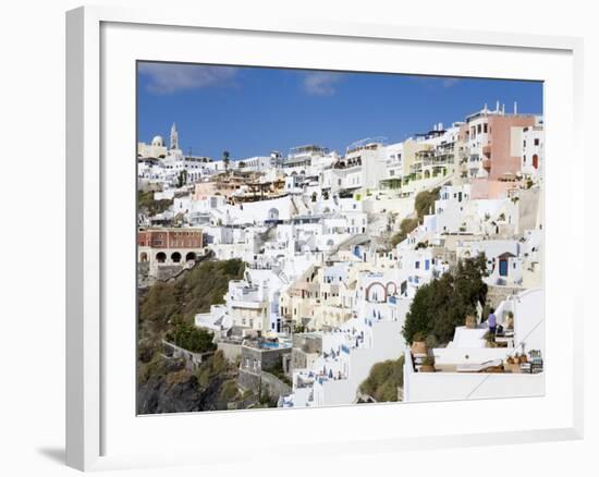 Town of Fira, Santorini Island, Cyclades, Greek Islands, Greece, Europe-Richard Cummins-Framed Photographic Print