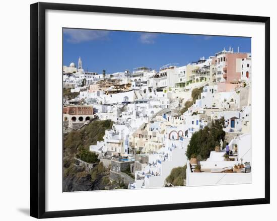 Town of Fira, Santorini Island, Cyclades, Greek Islands, Greece, Europe-Richard Cummins-Framed Photographic Print