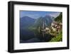 Town of Hallstatt, UNESCO World Heritage Site, on Lake Hallstatt, Salzkammergut, Upper Austria, Aus-Hans-Peter Merten-Framed Photographic Print