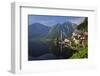 Town of Hallstatt, UNESCO World Heritage Site, on Lake Hallstatt, Salzkammergut, Upper Austria, Aus-Hans-Peter Merten-Framed Photographic Print