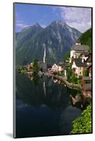 Town of Hallstatt, UNESCO World Heritage Site, on Lake Hallstatt, Salzkammergut, Upper Austria, Aus-Hans-Peter Merten-Mounted Photographic Print