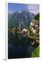 Town of Hallstatt, UNESCO World Heritage Site, on Lake Hallstatt, Salzkammergut, Upper Austria, Aus-Hans-Peter Merten-Framed Premium Photographic Print