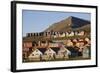 Town of Longyearbyen in Setting Midnight Sun-Paul Souders-Framed Photographic Print