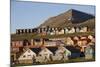 Town of Longyearbyen in Setting Midnight Sun-Paul Souders-Mounted Photographic Print