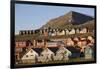 Town of Longyearbyen in Setting Midnight Sun-Paul Souders-Framed Photographic Print