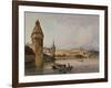 Town of Lucerne, on the lake of Quatre Cantons, 1838 watercolor-William Callow-Framed Giclee Print