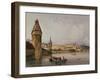 Town of Lucerne, on the lake of Quatre Cantons, 1838 watercolor-William Callow-Framed Giclee Print