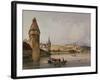 Town of Lucerne, on the lake of Quatre Cantons, 1838 watercolor-William Callow-Framed Giclee Print