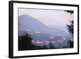 Town of Miyanoshita with Mount Fuji in the Background-Christian Kober-Framed Photographic Print