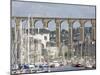 Town of Morlaix and its Viaduct, North Finistere, Brittany, France, Europe-De Mann Jean-Pierre-Mounted Photographic Print