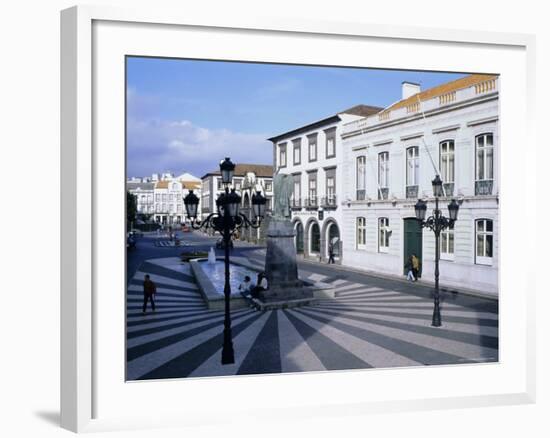 Town of Ponta Delgada, Sao Miguel Island, Azores, Portugal, Europe, Atlantic Ocean-J P De Manne-Framed Photographic Print