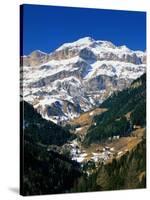 Town of Renaz in the Dolomites, Italy-Walter Bibikow-Stretched Canvas