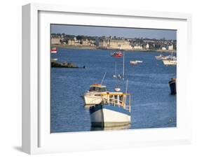 Town of Roscoff, Finistere, Brittany, France-Bruno Barbier-Framed Photographic Print
