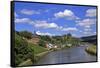 Town of Saarburg on River Saar, Rhineland-Palatinate, Germany, Europe-Hans-Peter Merten-Framed Stretched Canvas