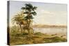 Town of Tete from the North Shore of the Zambezi, 1859-Thomas Baines-Stretched Canvas