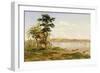 Town of Tete from the North Shore of the Zambezi, 1859-Thomas Baines-Framed Giclee Print