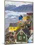 Town of Uummannaq, northwest Greenland, Nuussuaq Peninsula in the background.-Martin Zwick-Mounted Photographic Print