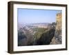 Town of Veliko Tarnovo and Walls of Tsarevets Fortress from Tsarevetes Hill, Bulgaria-Richard Nebesky-Framed Photographic Print