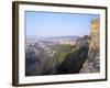 Town of Veliko Tarnovo and Walls of Tsarevets Fortress from Tsarevetes Hill, Bulgaria-Richard Nebesky-Framed Photographic Print