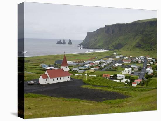 Town of Vik, South Coast of Iceland-Inaki Relanzon-Stretched Canvas