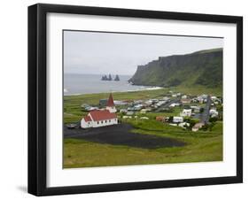 Town of Vik, South Coast of Iceland-Inaki Relanzon-Framed Photographic Print