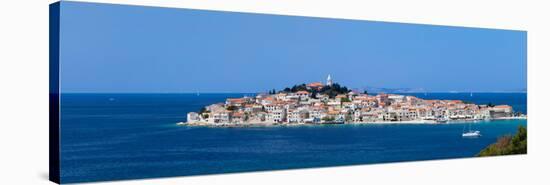 Town on a Coast, Primosten, Adriatic Coast, Dalmatia, Croatia-null-Stretched Canvas