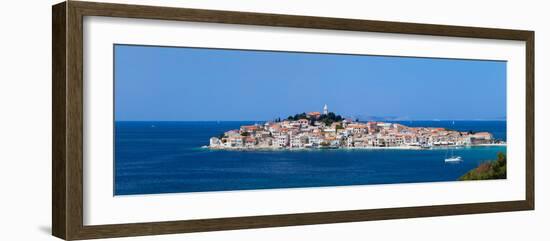 Town on a Coast, Primosten, Adriatic Coast, Dalmatia, Croatia-null-Framed Photographic Print