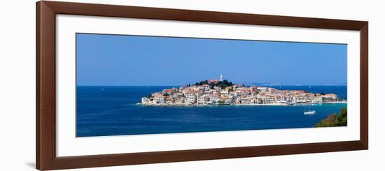 Town on a Coast, Primosten, Adriatic Coast, Dalmatia, Croatia-null-Framed Photographic Print