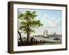 Town on an Estuary, C.1801-02-Frans Swagers-Framed Giclee Print