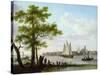 Town on an Estuary, C.1801-02-Frans Swagers-Stretched Canvas