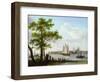 Town on an Estuary, C.1801-02-Frans Swagers-Framed Premium Giclee Print