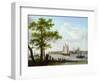 Town on an Estuary, C.1801-02-Frans Swagers-Framed Premium Giclee Print