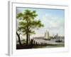 Town on an Estuary, C.1801-02-Frans Swagers-Framed Giclee Print