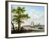 Town on an Estuary, C.1801-02-Frans Swagers-Framed Giclee Print