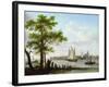 Town on an Estuary, C.1801-02-Frans Swagers-Framed Giclee Print