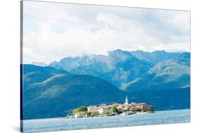 Town on an Island, Isola Dei Pescatori, Stresa, Lake Maggiore, Piedmont, Italy-null-Stretched Canvas