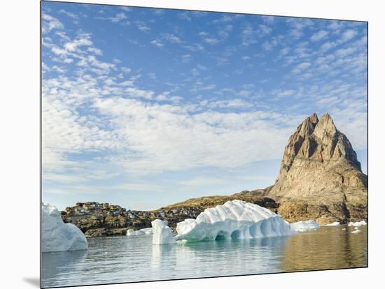 Town on Uummannaq Island. Greenland, Denmark.-Martin Zwick-Mounted Photographic Print