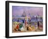 Town Pier - Blue Point, Long Island-William James Glackens-Framed Giclee Print