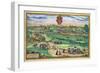 Town Plan of Grodno, from "Civitates Orbis Terrarum" by Georg Braun and Frans Hogenberg, circa 1572-Joris Hoefnagel-Framed Giclee Print