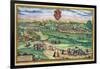 Town Plan of Grodno, from "Civitates Orbis Terrarum" by Georg Braun and Frans Hogenberg, circa 1572-Joris Hoefnagel-Framed Giclee Print