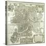 Town Plan of Rome, 1730-Giovanni Battista Falda-Stretched Canvas