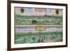 Town Plan of Vienna and Buda, from "Civitates Orbis Terrarum"-Joris Hoefnagel-Framed Giclee Print