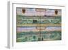 Town Plan of Vienna and Buda, from "Civitates Orbis Terrarum"-Joris Hoefnagel-Framed Giclee Print