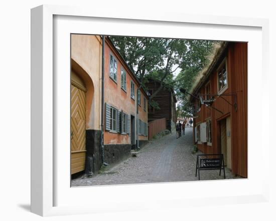 Town Quarter, Skansen, Stockholm, Sweden-Peter Thompson-Framed Photographic Print