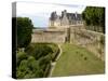 Town Ramparts from 13th-15th Centuries, Tower and English Garden, Dinan, Cotes D'Armor, France-Guy Thouvenin-Stretched Canvas