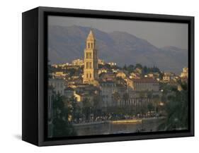 Town Skyline, Split, Croatia, Europe-Charles Bowman-Framed Stretched Canvas