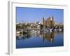 Town Skyline, St.Joseph Church and Harbour, Msida, Malta-Steve Vidler-Framed Photographic Print