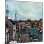 "Town Square, New Castle Delaware," March 17, 1962-John Falter-Mounted Giclee Print