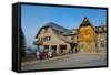 Town Square of Bariloche, Argentina, South America-Michael Runkel-Framed Stretched Canvas